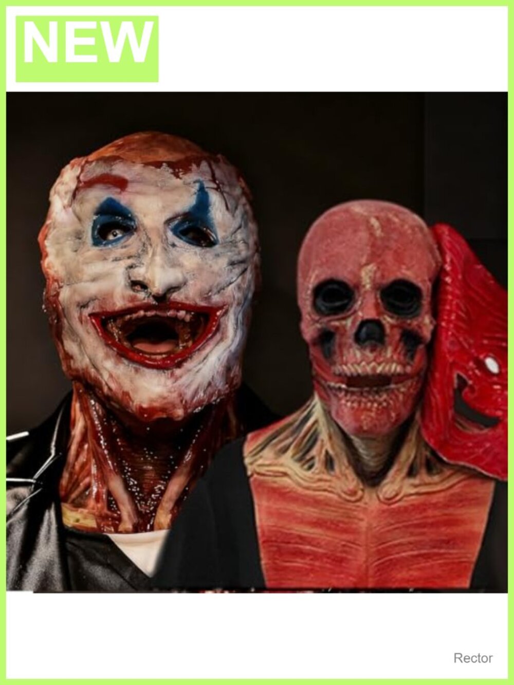 Double Layer Latex Creepy Horror Mask Adult Cosplay Halloween Costume